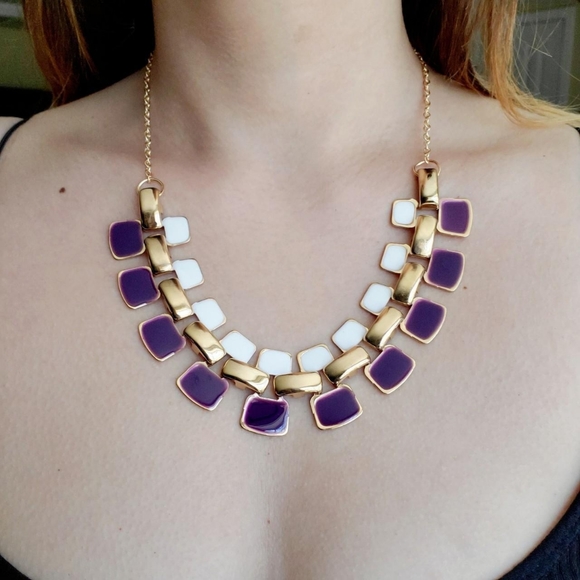New Geometric Statement Necklace - Picture 2 of 4